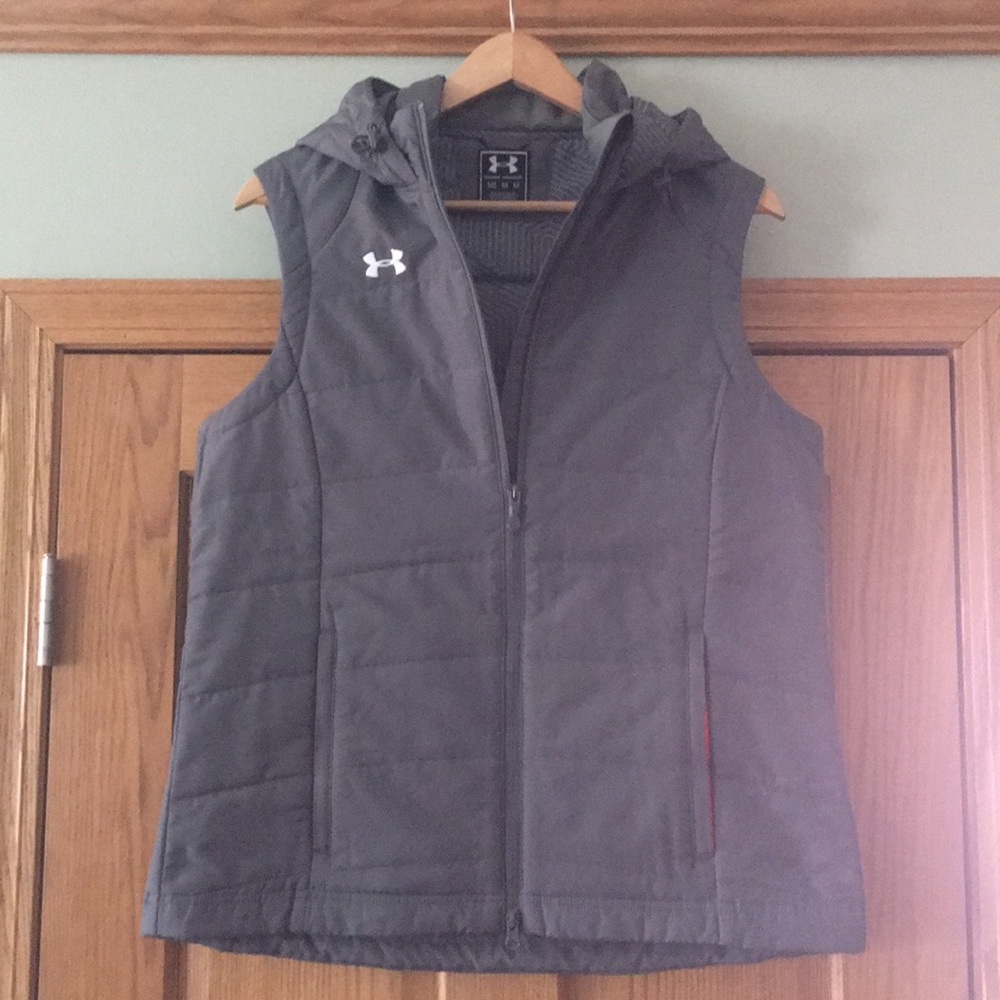 Gray Hooded UA Vest
